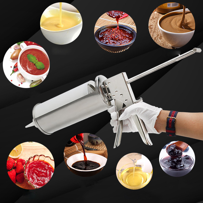 Stainless Steel 304 Mustard Mayonnaise Sauce Dispenser Gun