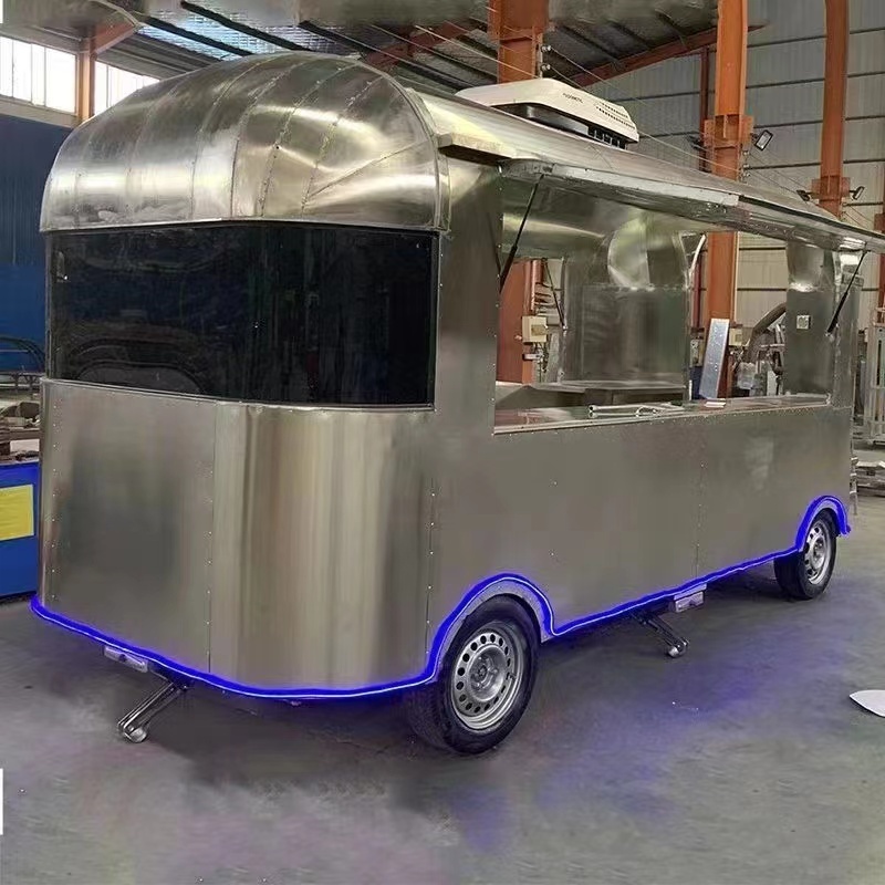 shineho hot sale Popular in europe mobile stainless steel food truck trailer for sale united states