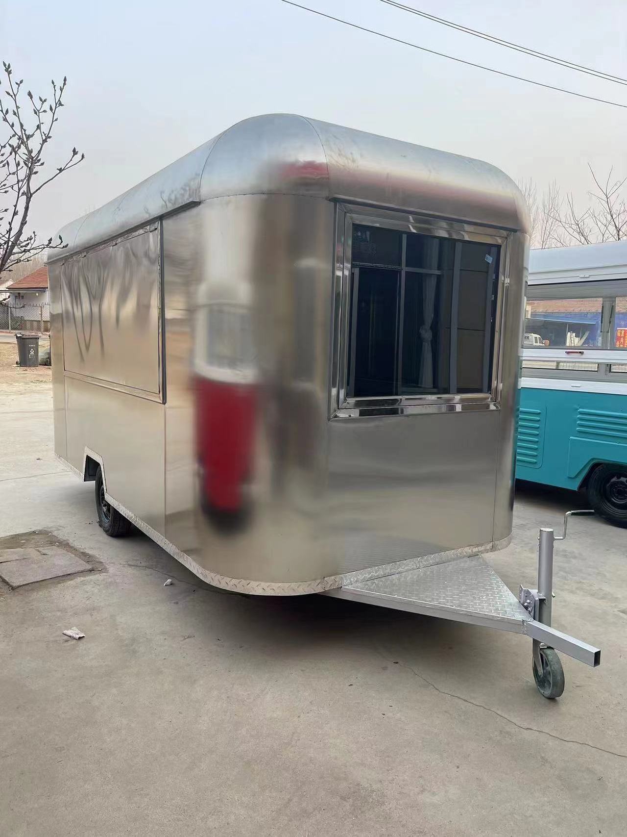 shineho hot sale Popular in europe mobile stainless steel food truck trailer for sale united states