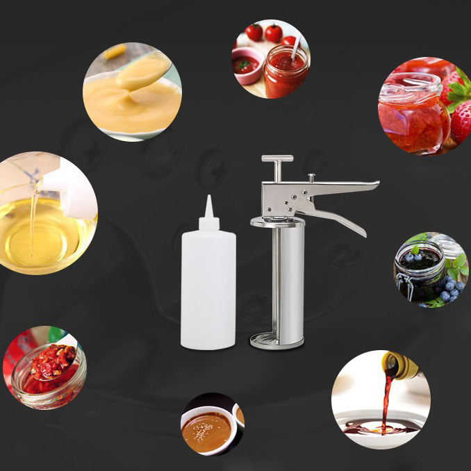 Stainless Steel 304 Mustard Mayonnaise Sauce Dispenser Gun