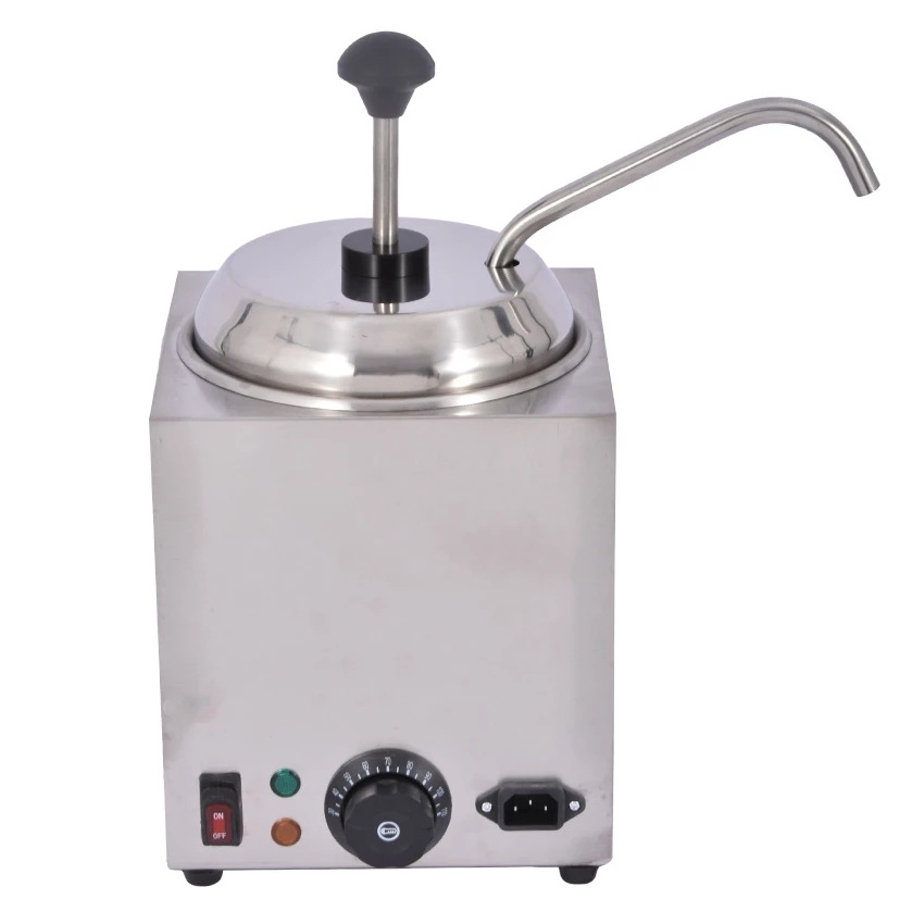 Electric Cheese Dispenser Round Stainless Steel Fudge Chocolate Sauce Butter Dispenser With Pump High Quality 220V/110V