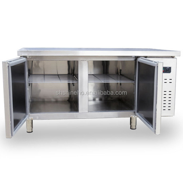 Shieho W453 Restaurant Stainless Steel Chest Deep Undercounter Freezer/ Undercounter Bar Fridge