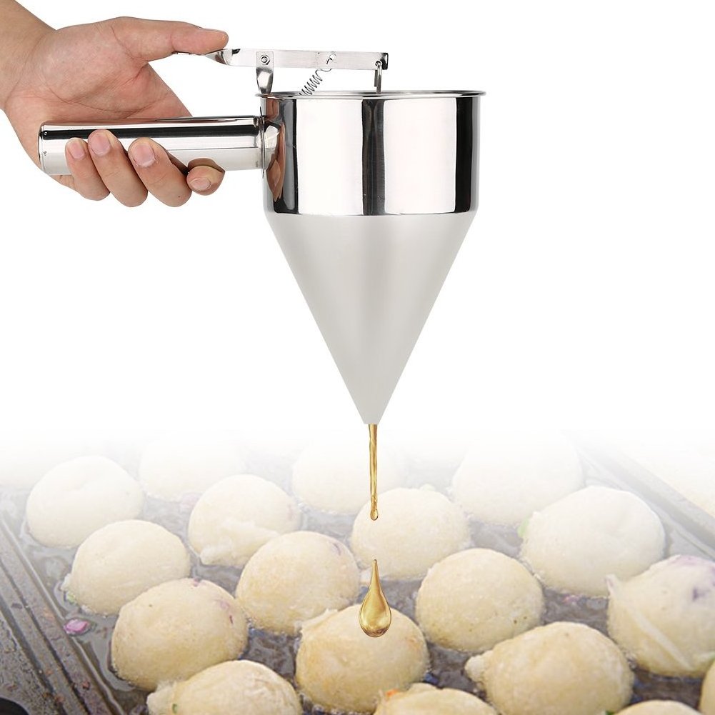 Pancake Cupcakes Batter Dispenser Waffle Cake/Dough Funnel Cream Separator Measuring Cup Doser Valve Baking Tools Muffins Pourer