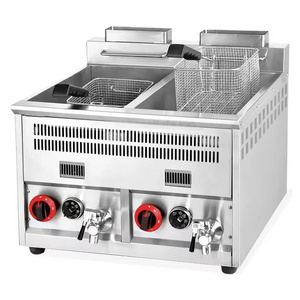 industrial single basket gas deep fryer for chicken chips fish frying Machine