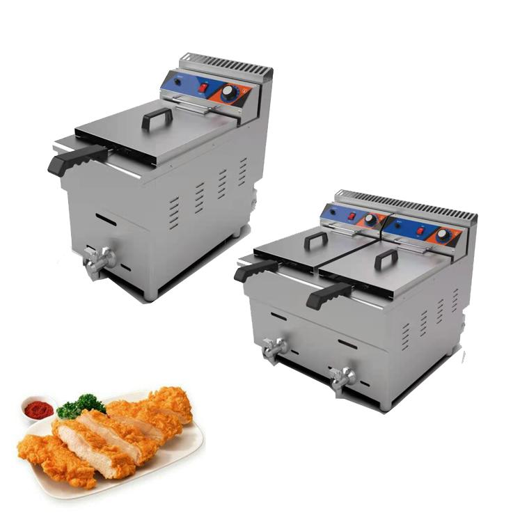 industrial single basket gas deep fryer for chicken chips fish frying Machine