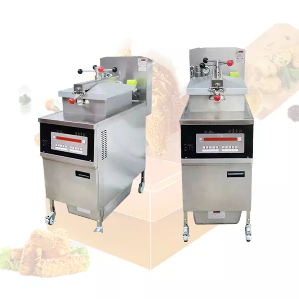 Shineho friteuses 304 Stainless Steel Cutting Gas Pressure Industrial Chicken Fryer