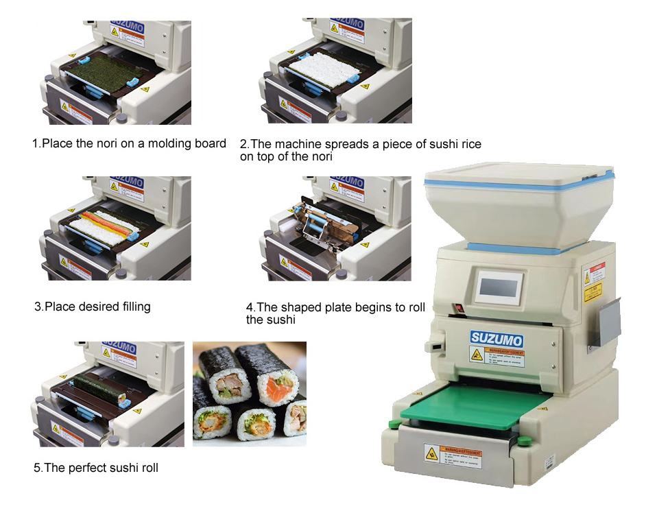 Shineho SVR-NYA Japanese Food Sushi Rice Roll Machine Suzumo Sushi Machine Nigiri Maker Sushi Rice Sheet Machine for sale