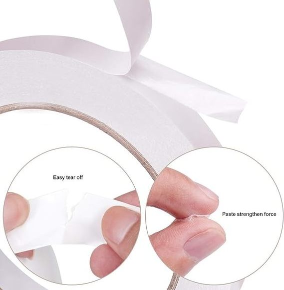 Acid Free Environment Friendly Tissue Paper Double Coated Water Based Acrylic Adhesive Tissue Crafting Tape