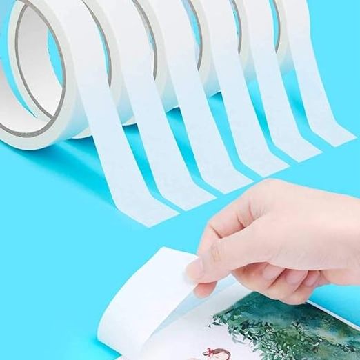 Acid Free Environment Friendly Tissue Paper Double Coated Water Based Acrylic Adhesive Tissue Crafting Tape