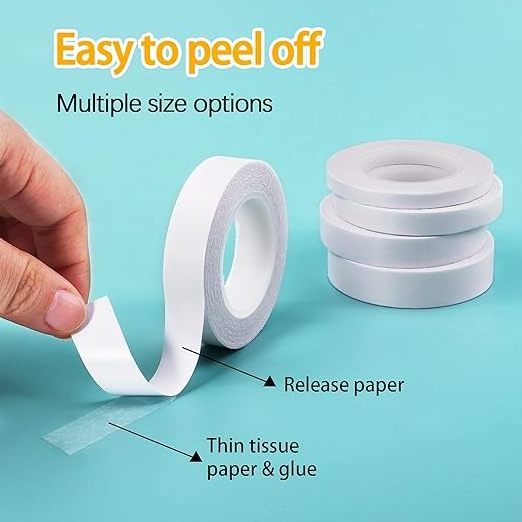 Double Sided Adhesive Tape Two Faced Side Adhesive Sticky Self Stick Tissue Tape Double Side Tape