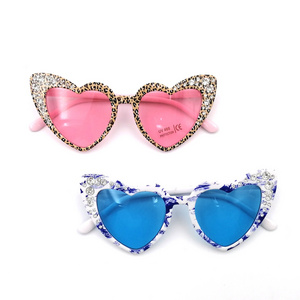 unique baby vintage custom fashion cat eye shade kids sunglasses cat eye with crystals 6006