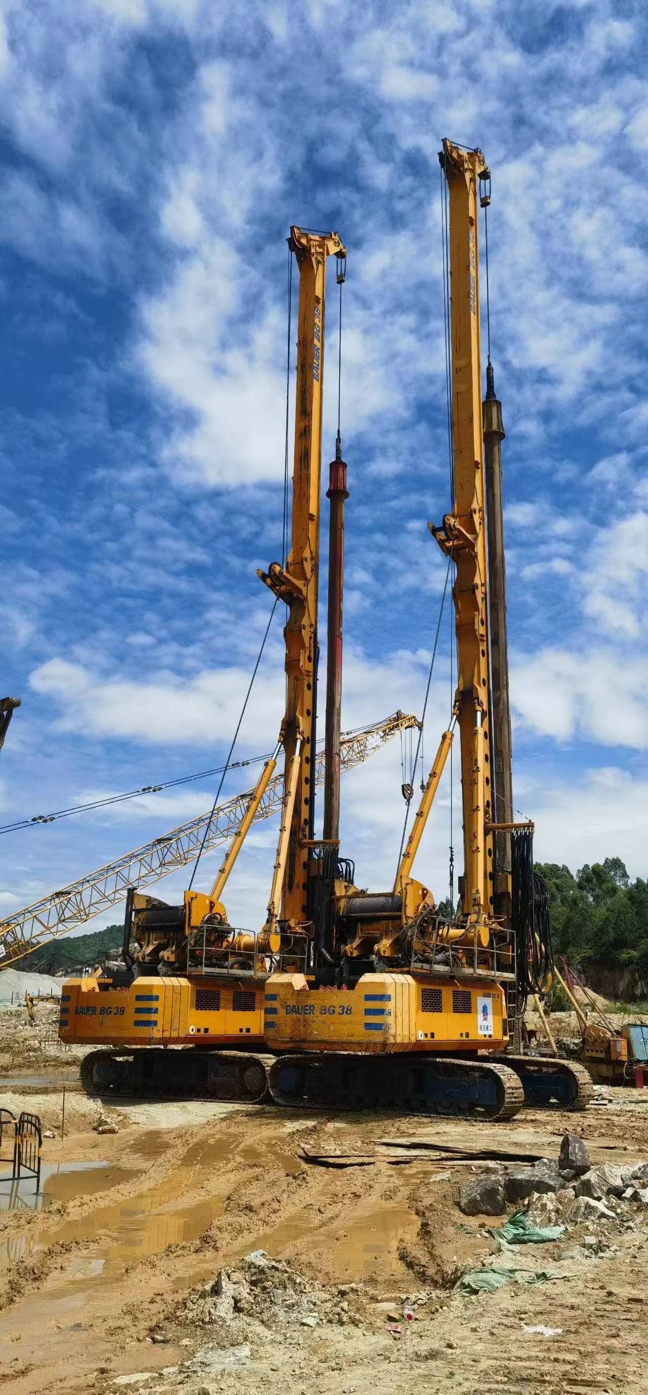 hot sale used in a good condition BAUER Rotary Drilling Rig BG38 Used Drilling Rig Machine