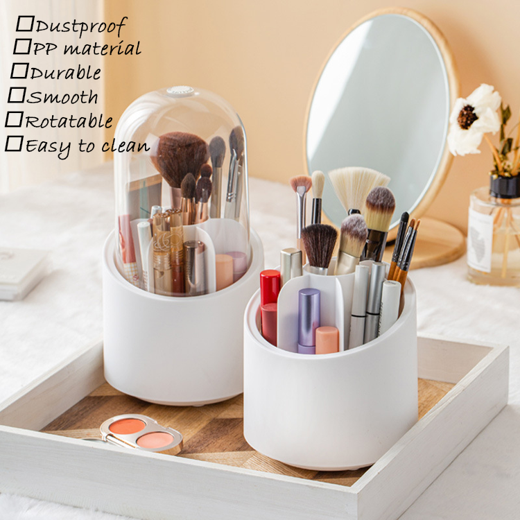 2024 New Trends Makeup Organizer White Cosmetic Storage Box Durable Cosmetic Organizer