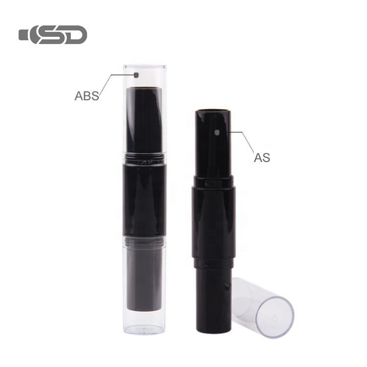 New Arriving Round Makeup Packaging Two Heads Bulk Lipstick Tubes Empty Lipstick Lip Balm Tube