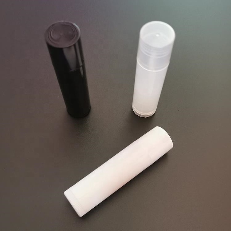 Empty Tubes Nude 5g White Clear Black Cute Empty Cosmetic Plastic Chapstick Lip Balm Tubes Nude