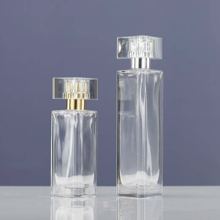 Free Sample Elegant 30ml 40ml Triangle Glass Bottle Empty Stylish Beautiful Perfume Decant Bottle