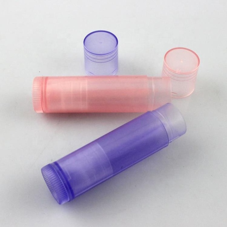 Empty Tubes Nude 5g White Clear Black Cute Empty Cosmetic Plastic Chapstick Lip Balm Tubes Nude