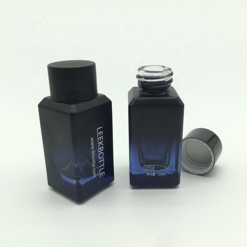 Wholesale Cosmetic Packaging Rectangular Beard Oil Bottle Serum Bottle 10ml Small Bottles Oil Packaging