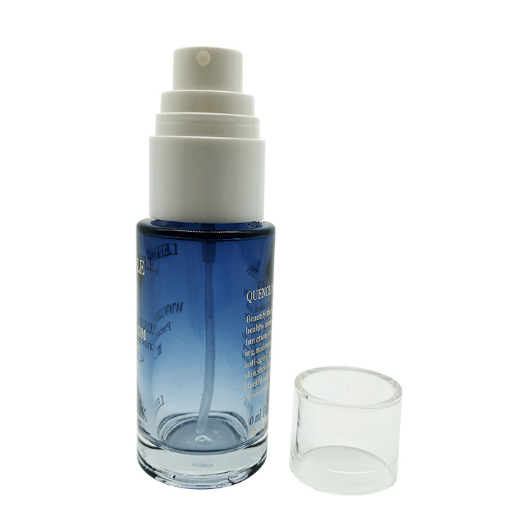 New Design Refillable Cylinder Shape 30ml Body Spray Bottles Clear Custom Luxury Perfume Glass Spray Bottle