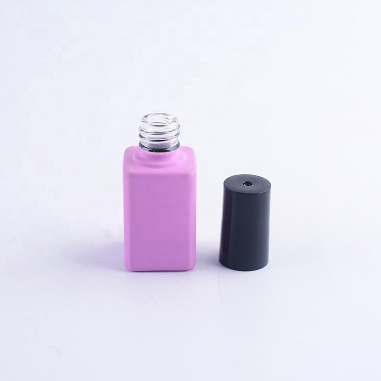 Wholesale Empty Glass Nail Polish Bottle Portable 7ml Cute Refillable Rectangle Custom Gel Nail Polish Bottle