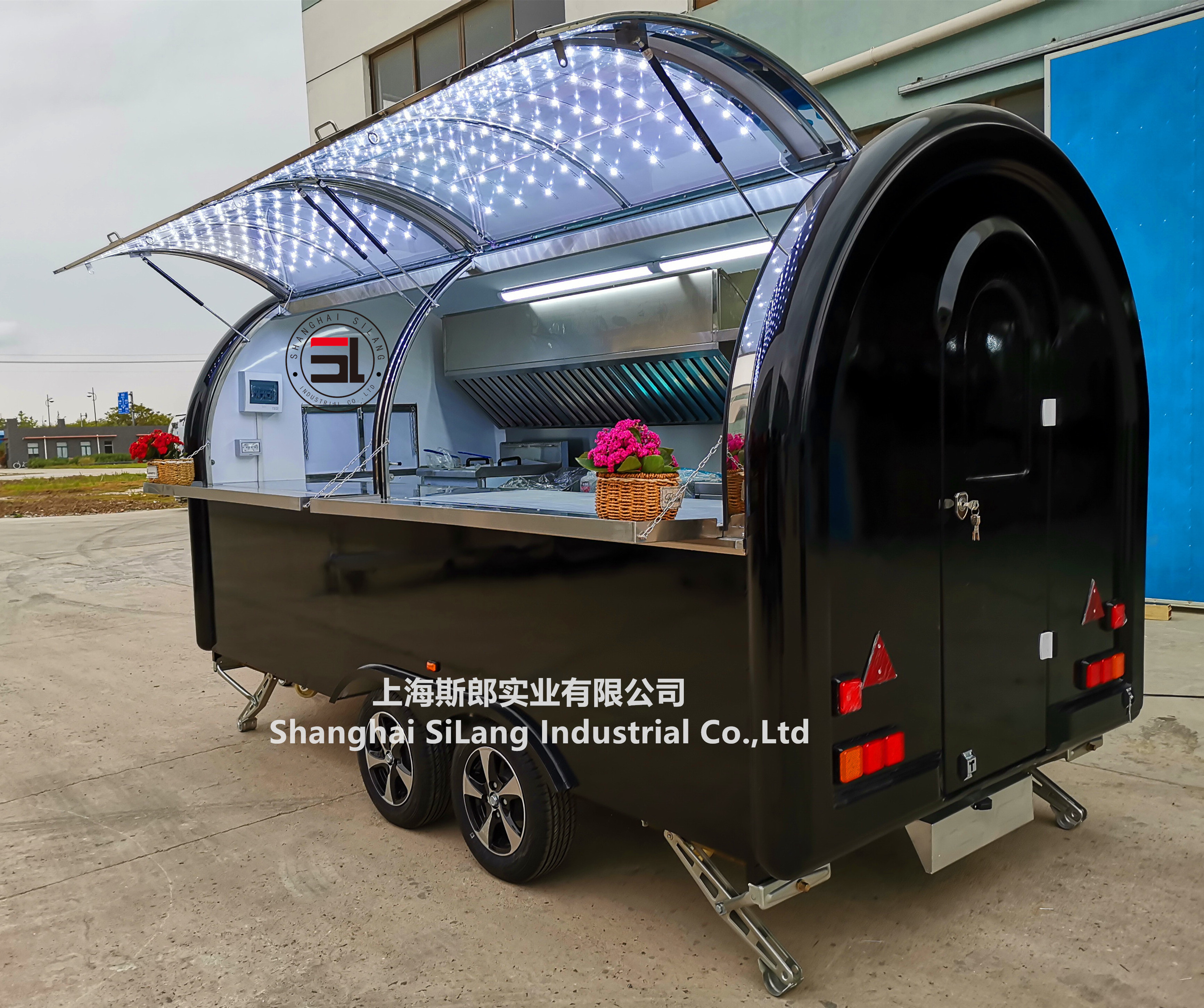 Shanghai Mobile coffee cart ice cream cart snack food catering trailer fast food truck for sale pizza beer cocktail