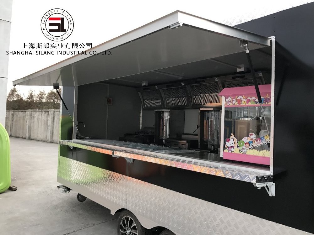 SHANGHAI silang Frozen Yogurt Crepe food Truck on Sale ice creamhot dog snack higu quality