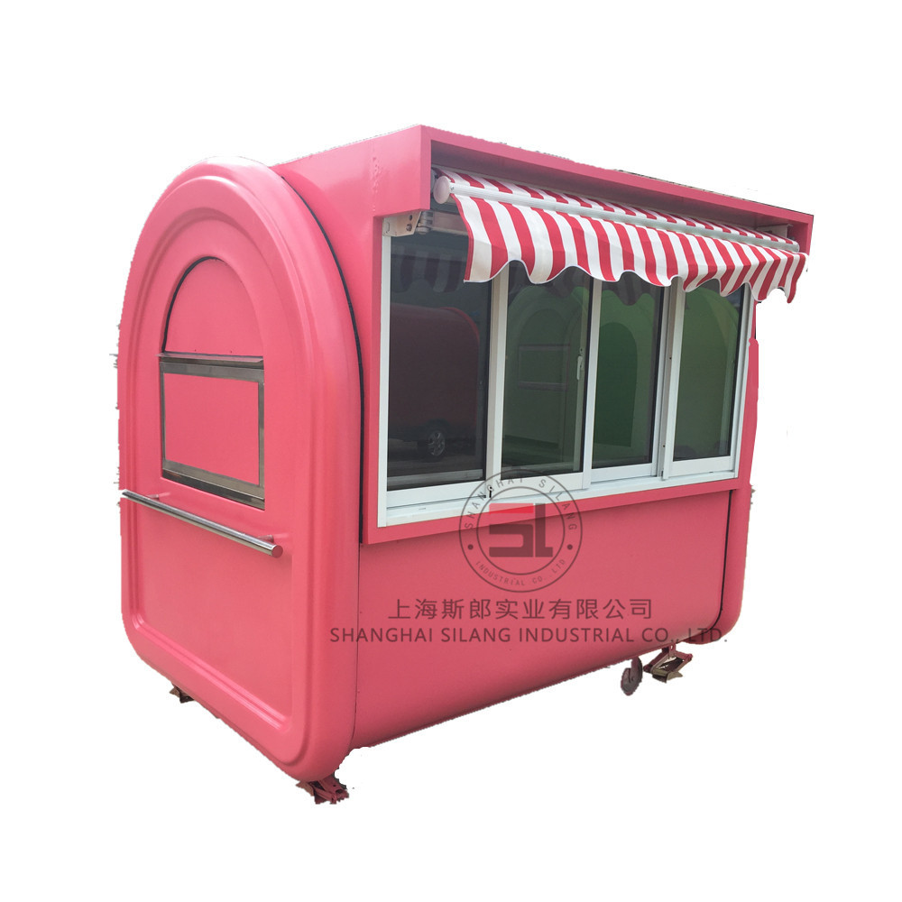 Mobile shopping food cart hot dog cart