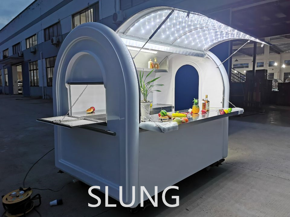 SLUNG CE food trailer mobile food kiosk coffee cart for sale