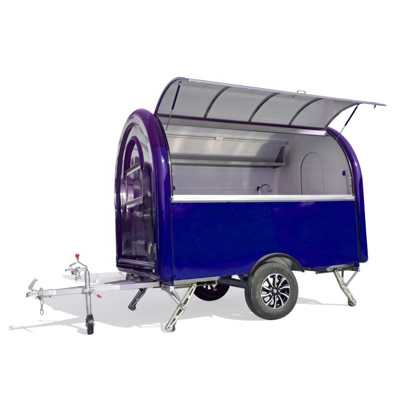 Street Candy Kiosk Serve Salon Barber Shop Mobile Bar Catering Trailer Airstream Food Truck For Sale