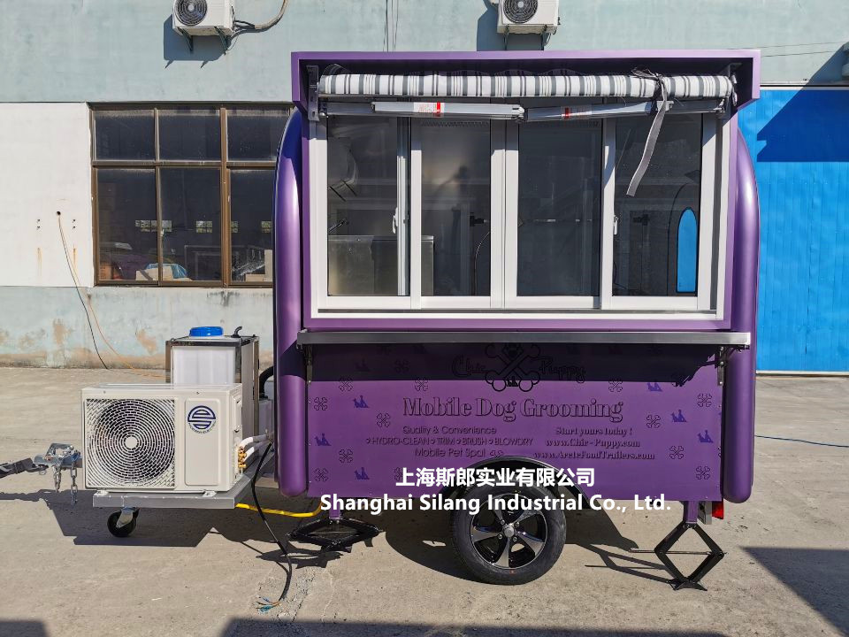 Mobile Dog Grooming Trailer in USA/ Camper Dog Washing Machine Food Truck/ Customize according your requirements