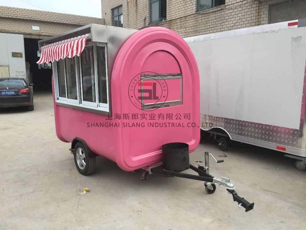 SILANG SL-6 Pink food truck Multi-functional mobile food trucks mobile food carts