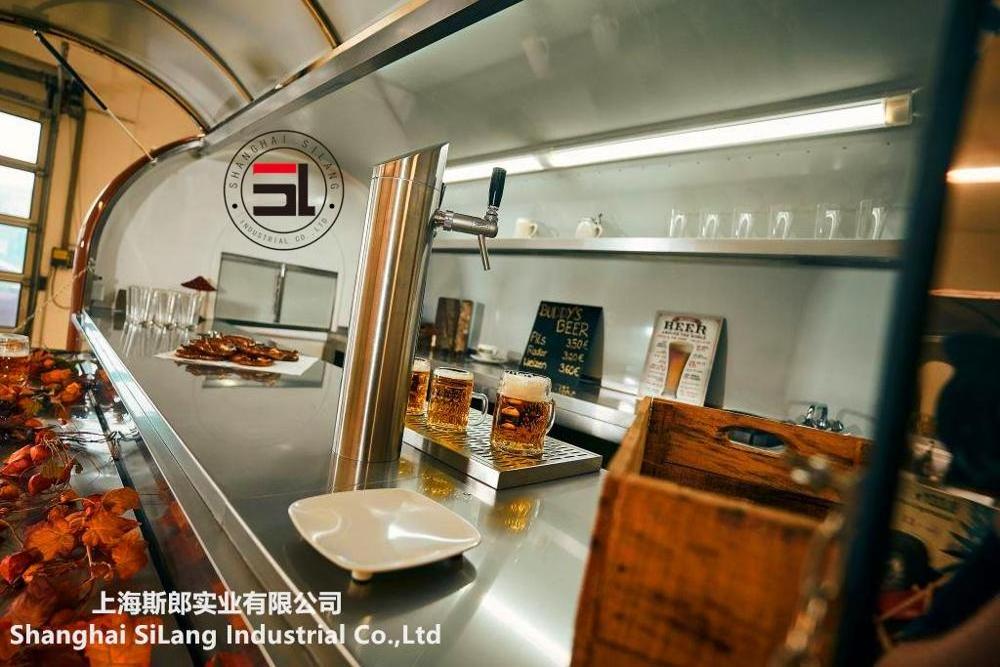 mobile restaurant for selling fast food, towable customized drinks cart, beer cart for party