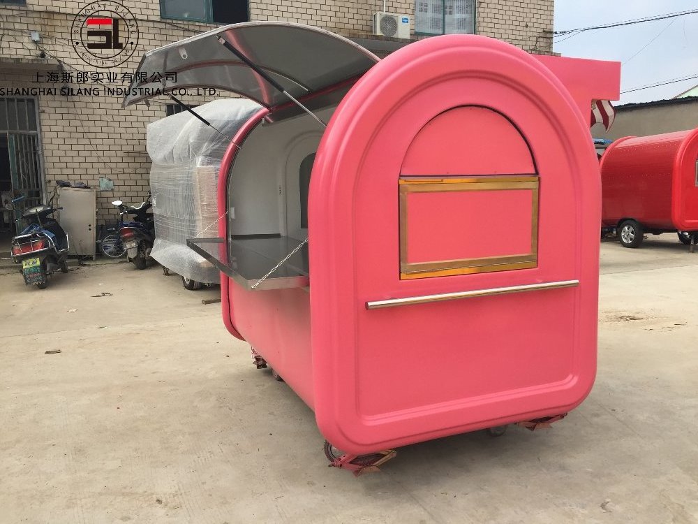 Mobile shopping food cart hot dog cart