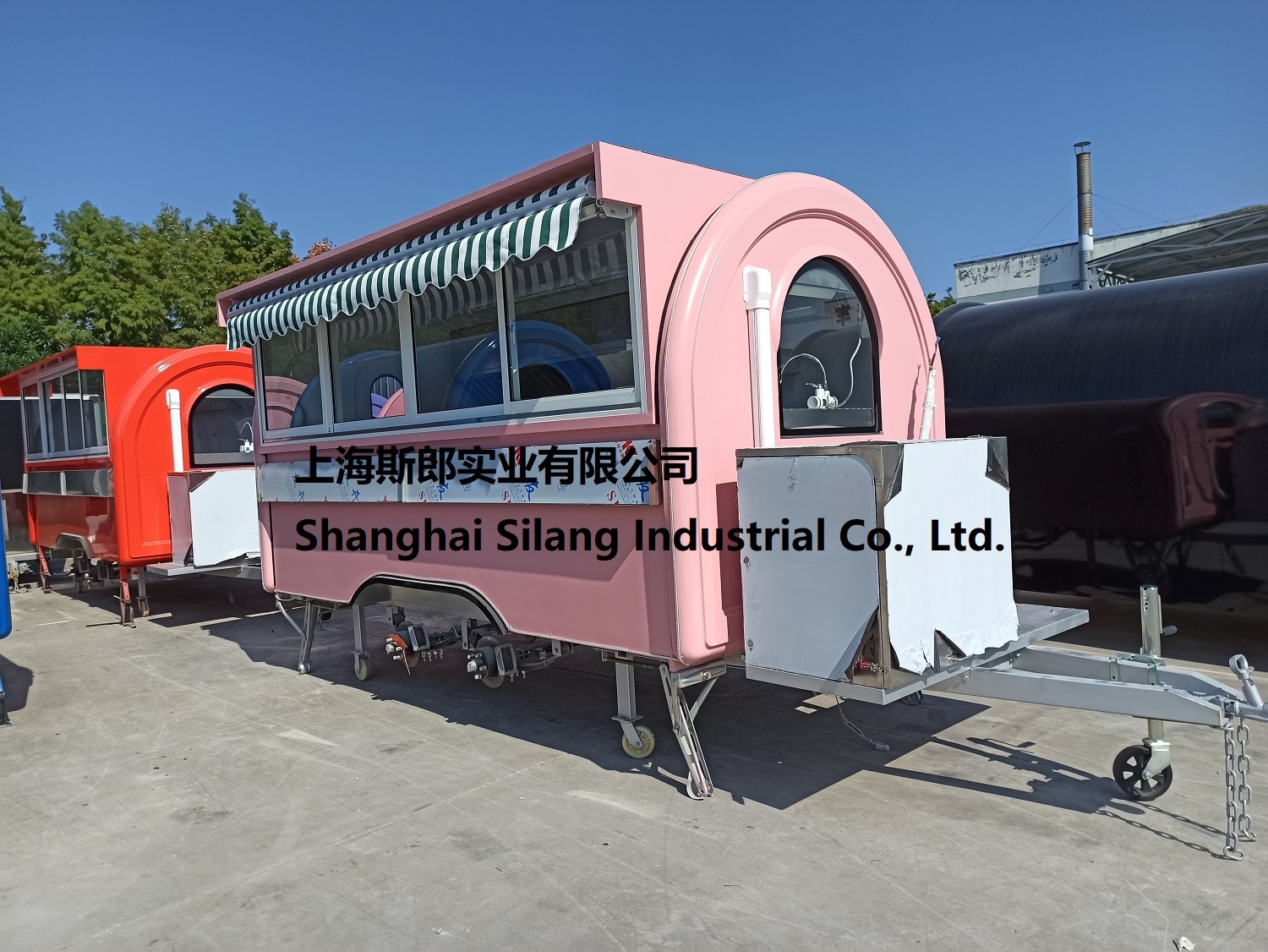 Fast food Hamburger Customized color LED light bar US standard manufacturer Awning SL-6 mobile food truck