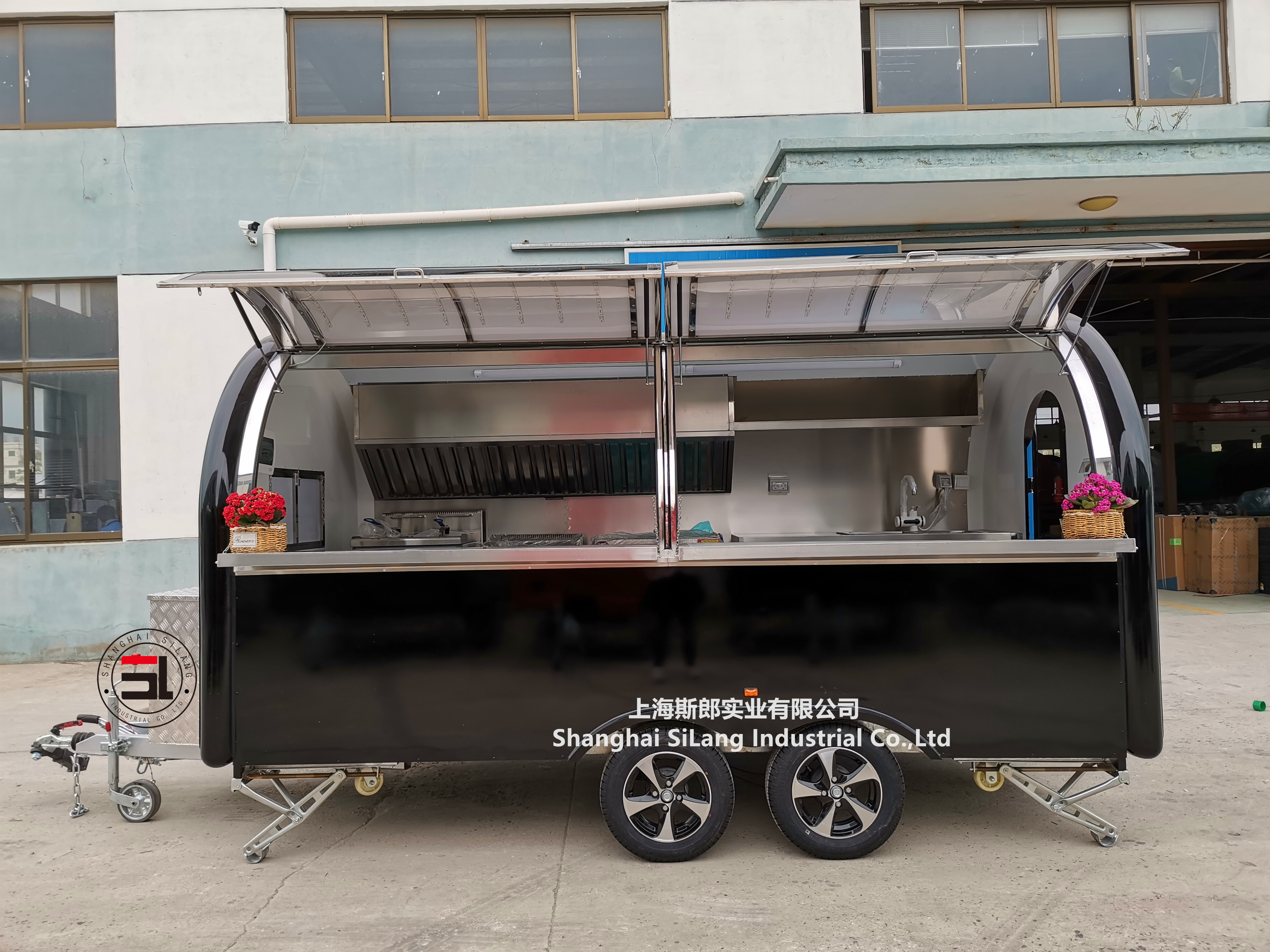 Shanghai Mobile coffee cart ice cream cart snack food catering trailer fast food truck for sale pizza beer cocktail