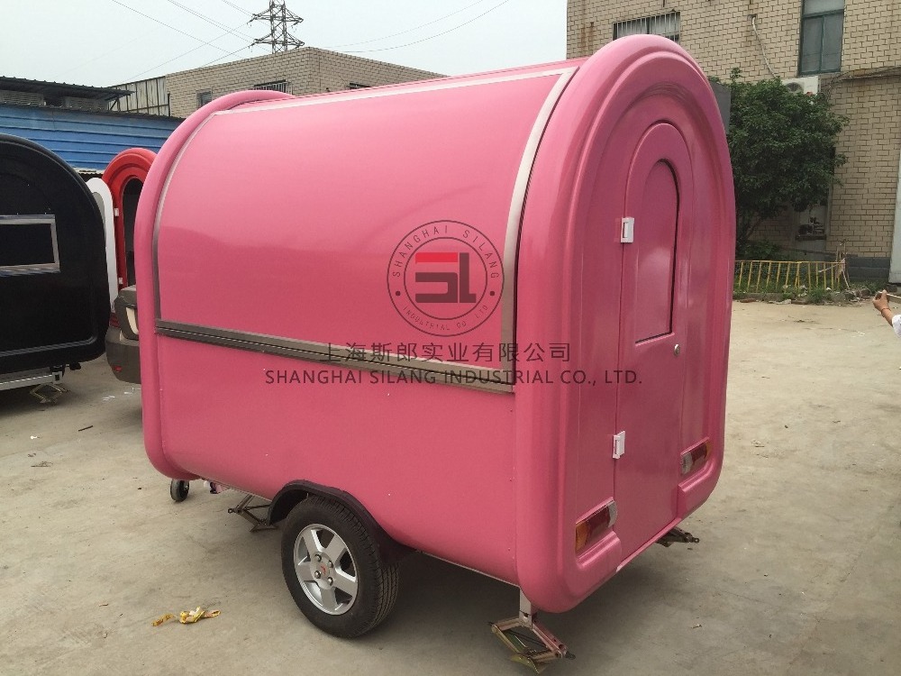 SILANG SL-6 Pink food truck Multi-functional mobile food trucks mobile food carts