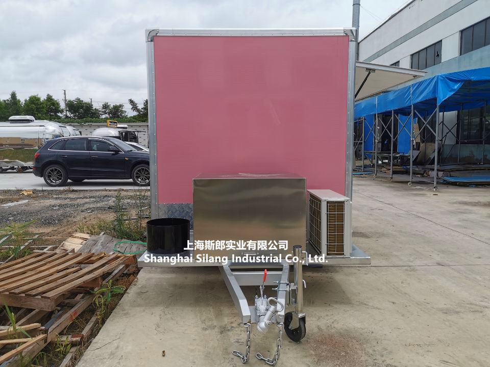 USA standard square mobile kitchen food truck/ high quality ice cream pizza waffle sandwich crepe food trailer food caravan