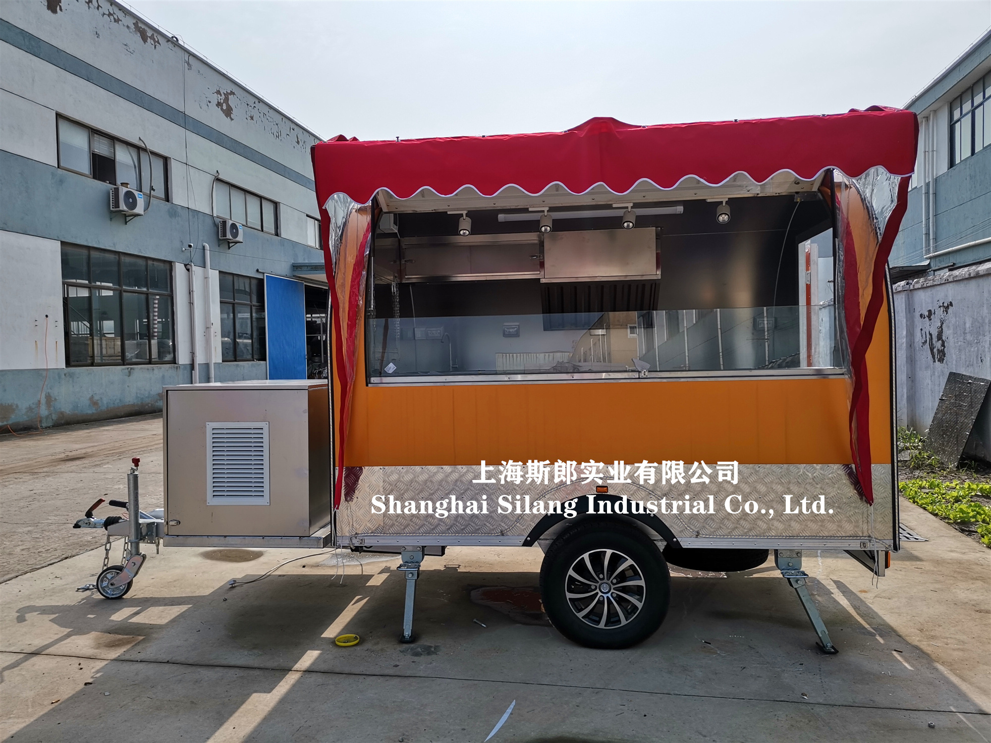 Customized Ireland  best-selling food truck, ice cream cart trailer, American standard street mobile coffee trailer