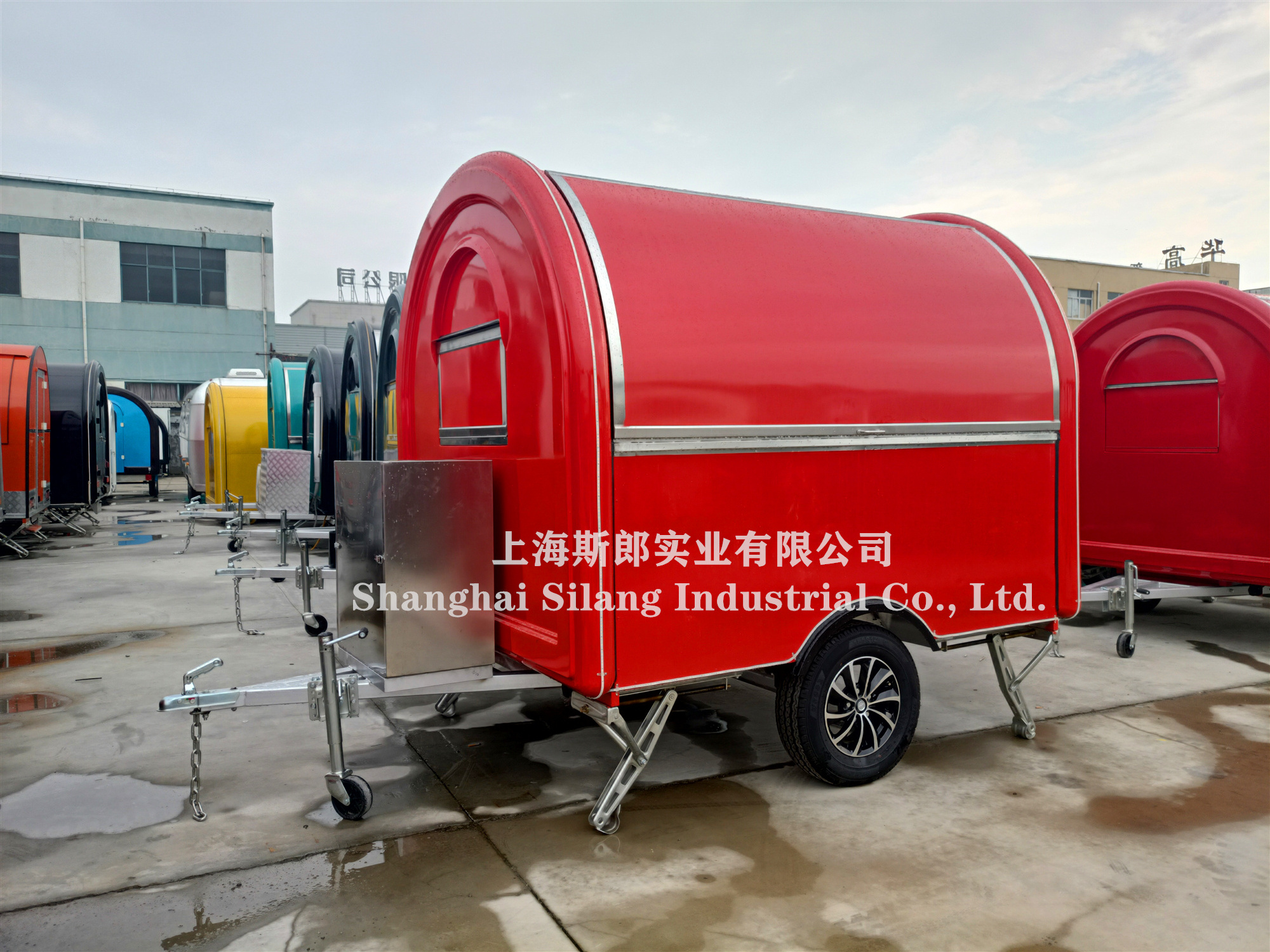 SLUNG  Cheap Price Mobile Food Cart / Snack Food Cart / Round Kiosk Food Trailer