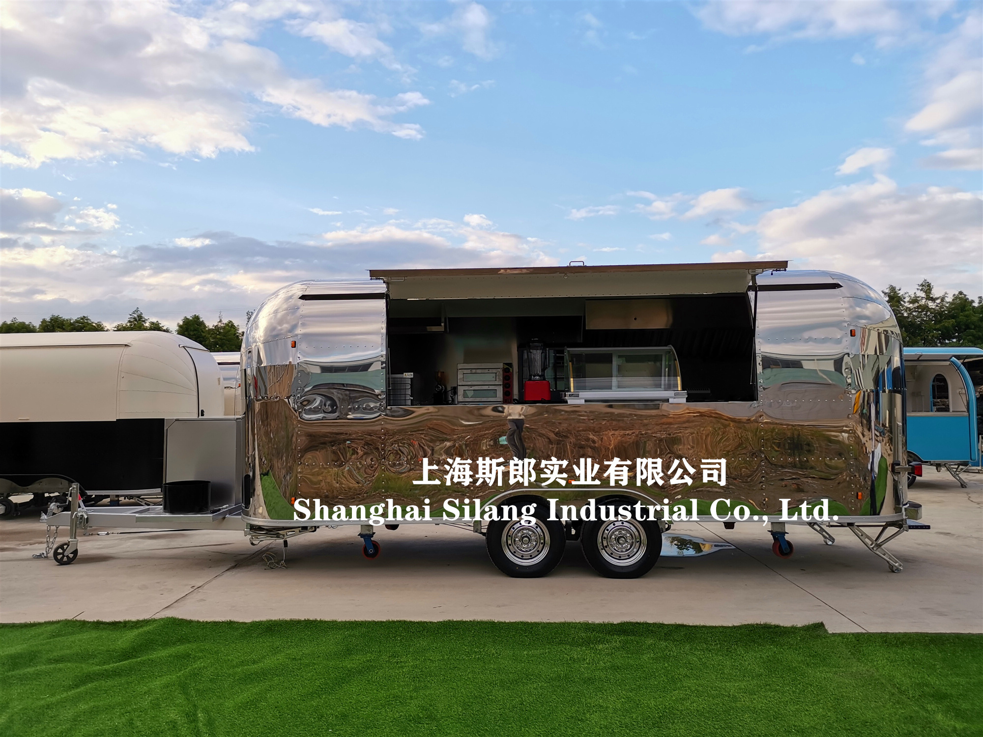 China Outdoor Food Car , Fast Food Truck for sale , Electrical Stainless Steel Mobile Food Cart