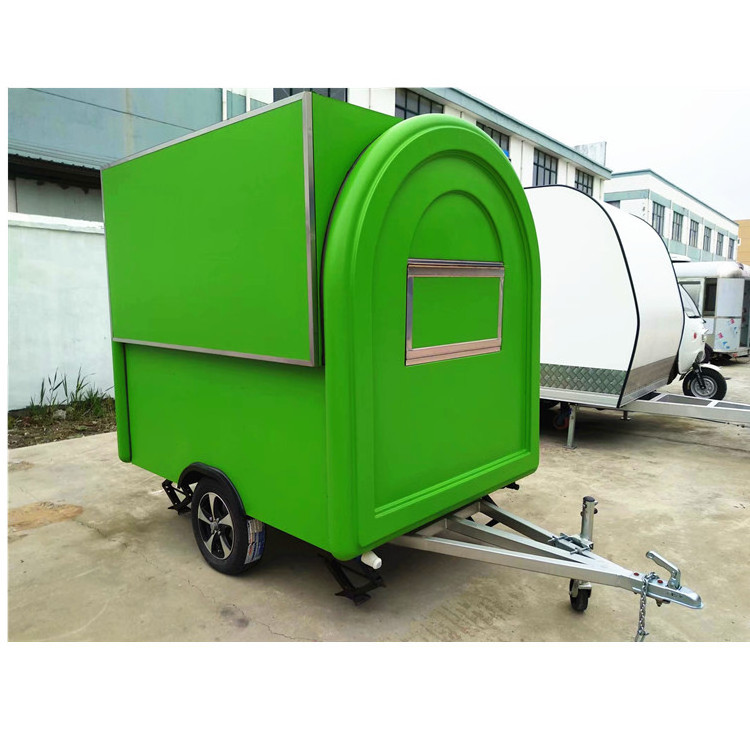 New model can be customized logo Mobile Ice Cream Food trailers,modern mobile food cart with air condition umbrella