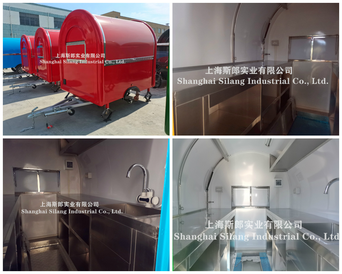 SLUNG  Cheap Price Mobile Food Cart / Snack Food Cart / Round Kiosk Food Trailer