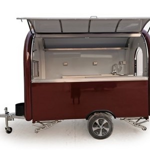 2021 New Design Fast Food Trailer in China/ Outdoor Hot Dog Snack Camper Cart/ Hamburger Pizza Ice Cream Camping Truck