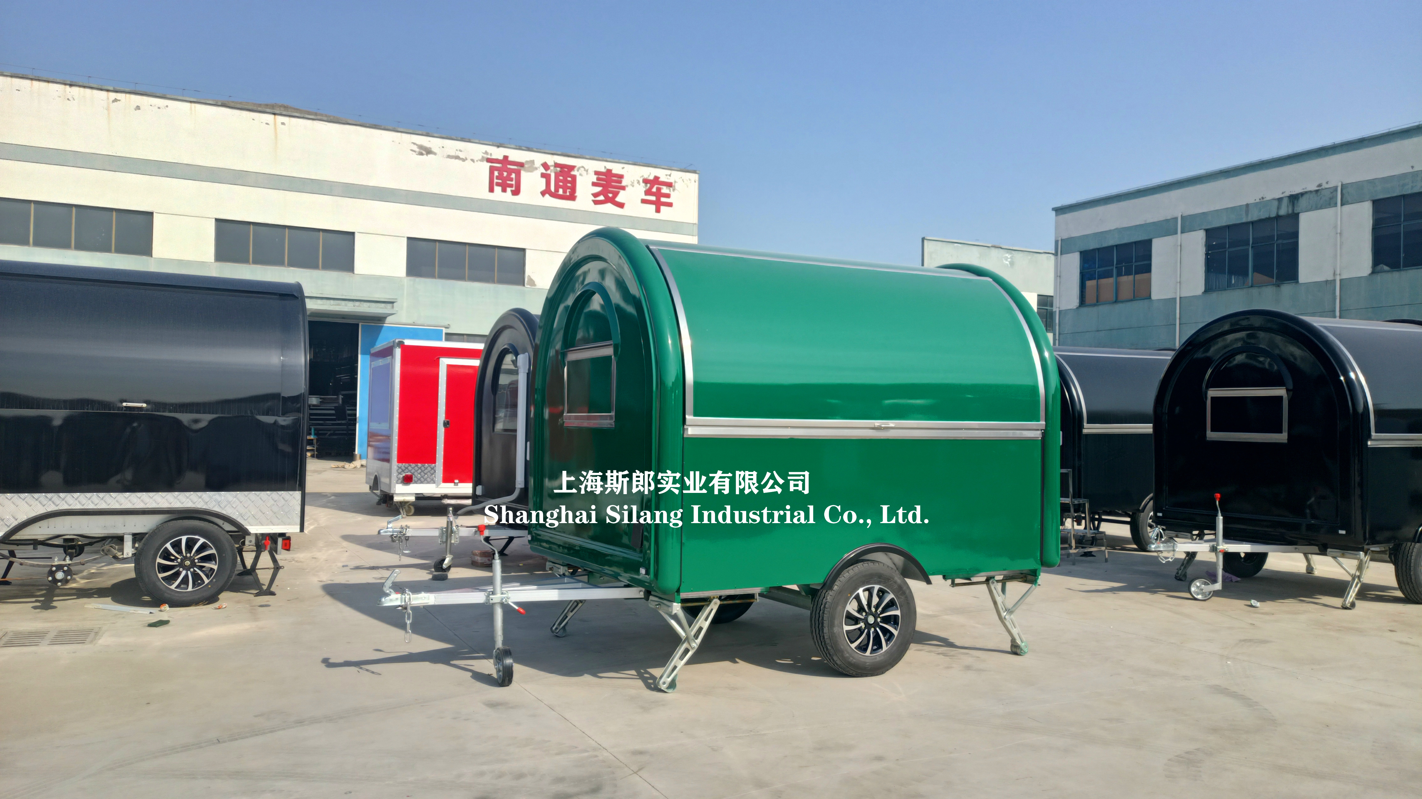 shanghai silang high quality White / Beach Drink Truck / Hamburger Coffee Ice Cream cart / Food Trailer