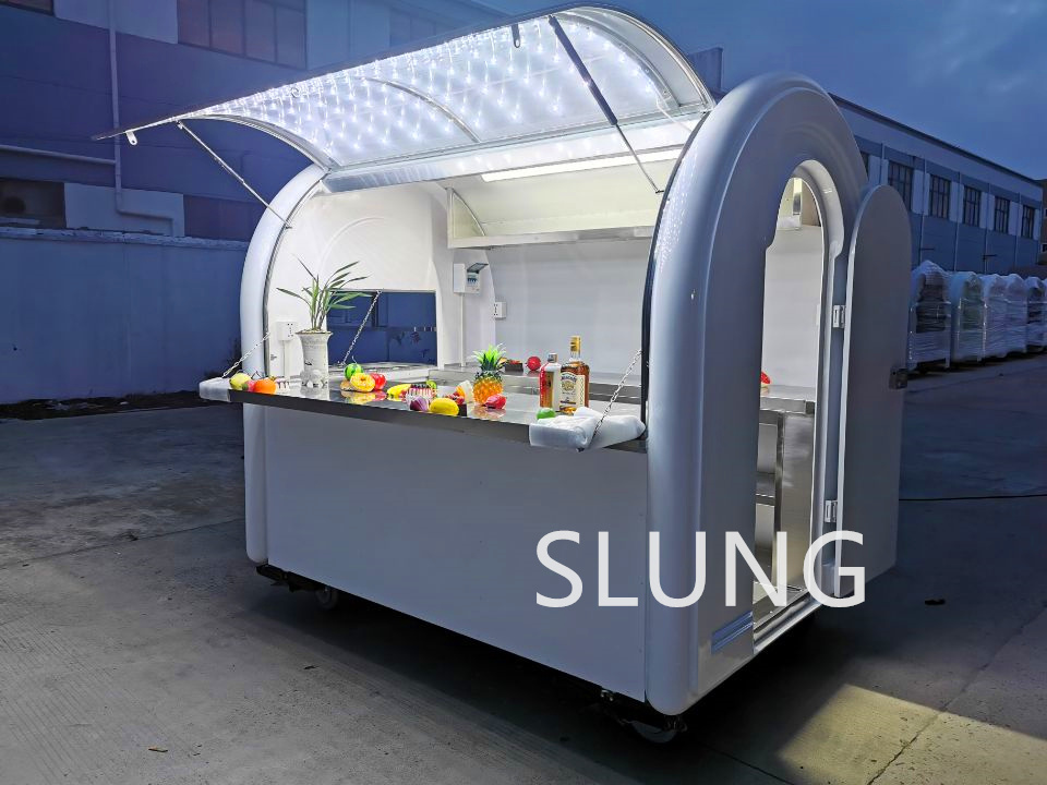 SLUNG CE food trailer mobile food kiosk coffee cart for sale