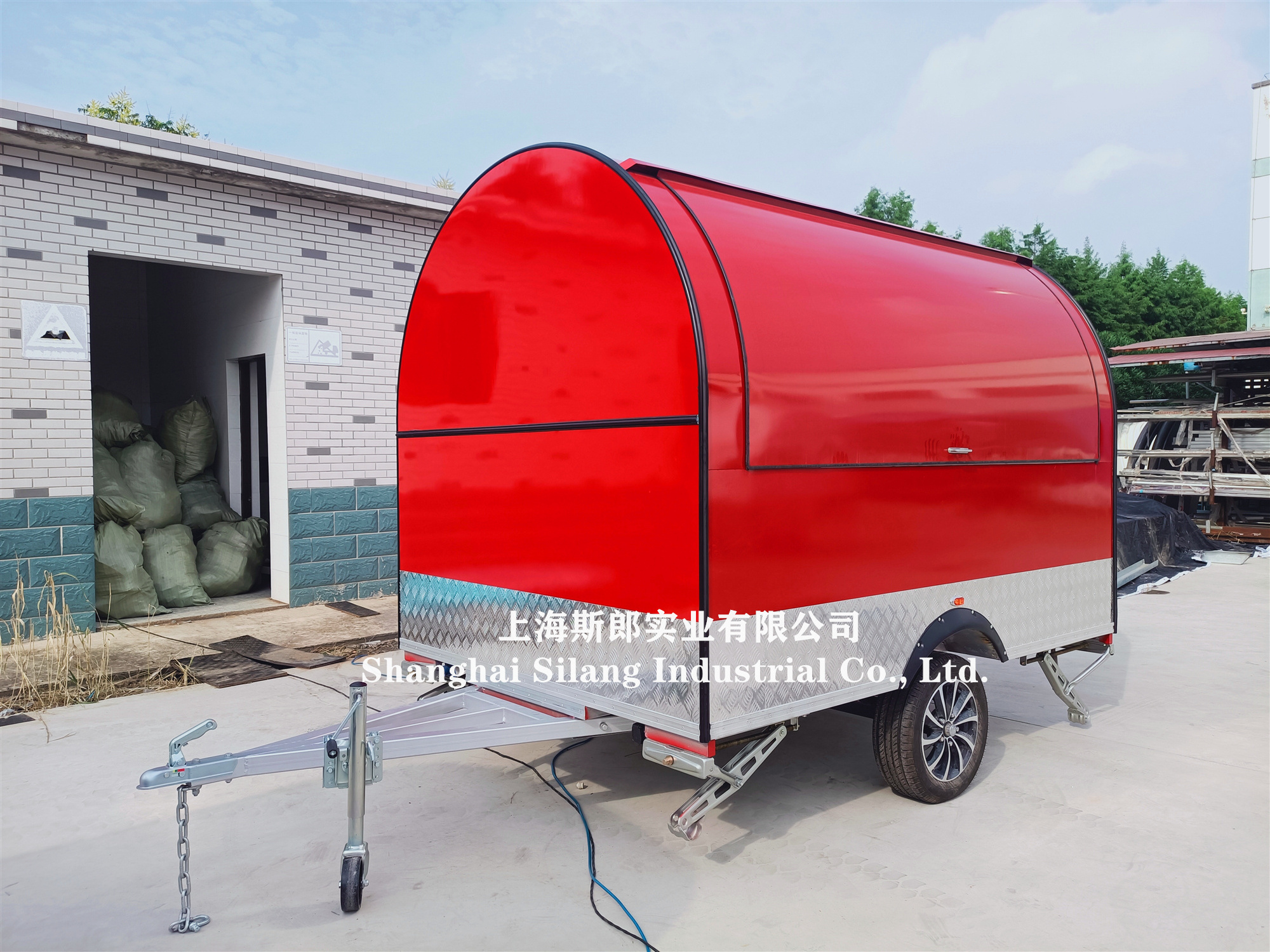 Customized Ireland  best-selling food truck, ice cream cart trailer, American standard street mobile coffee trailer