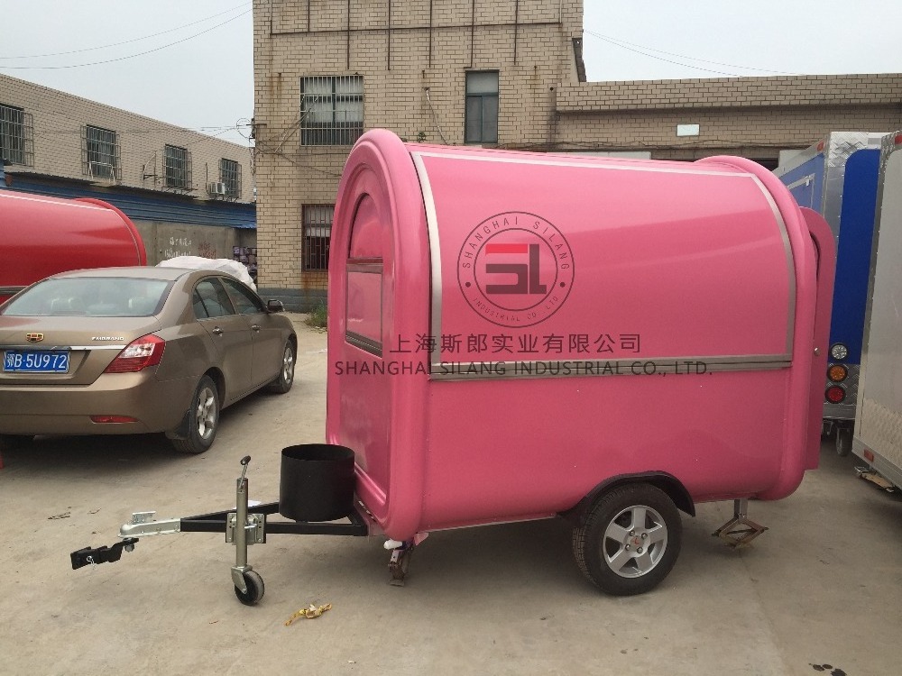 SILANG SL-6 Pink food truck Multi-functional mobile food trucks mobile food carts