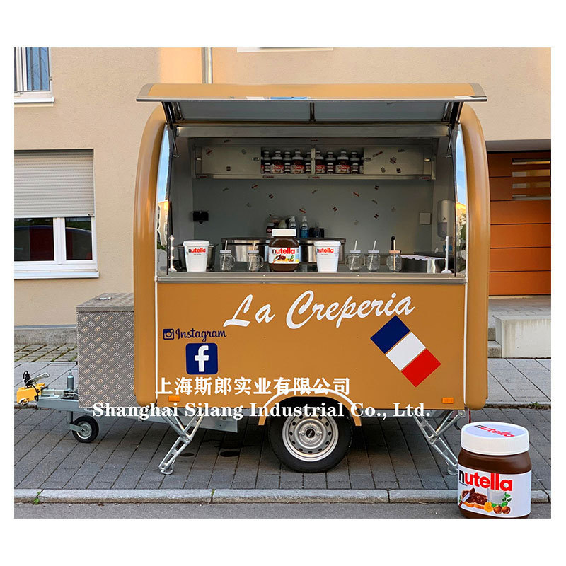 churros cart australia standard mobile food cart, China food trailers, food truck for sale fryer