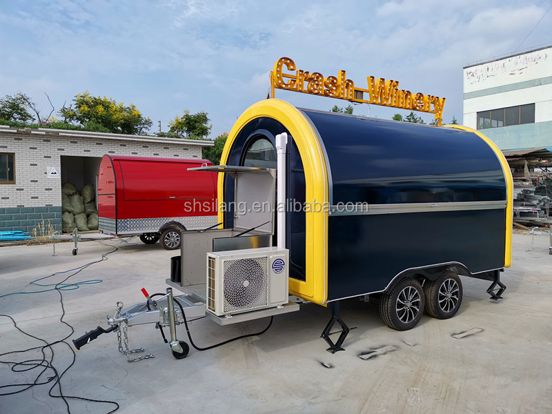 new Design usa concession bbq Ice Cream catering trailer Mobile Fast Food Truck Hot Dog Food Trailer For Sale