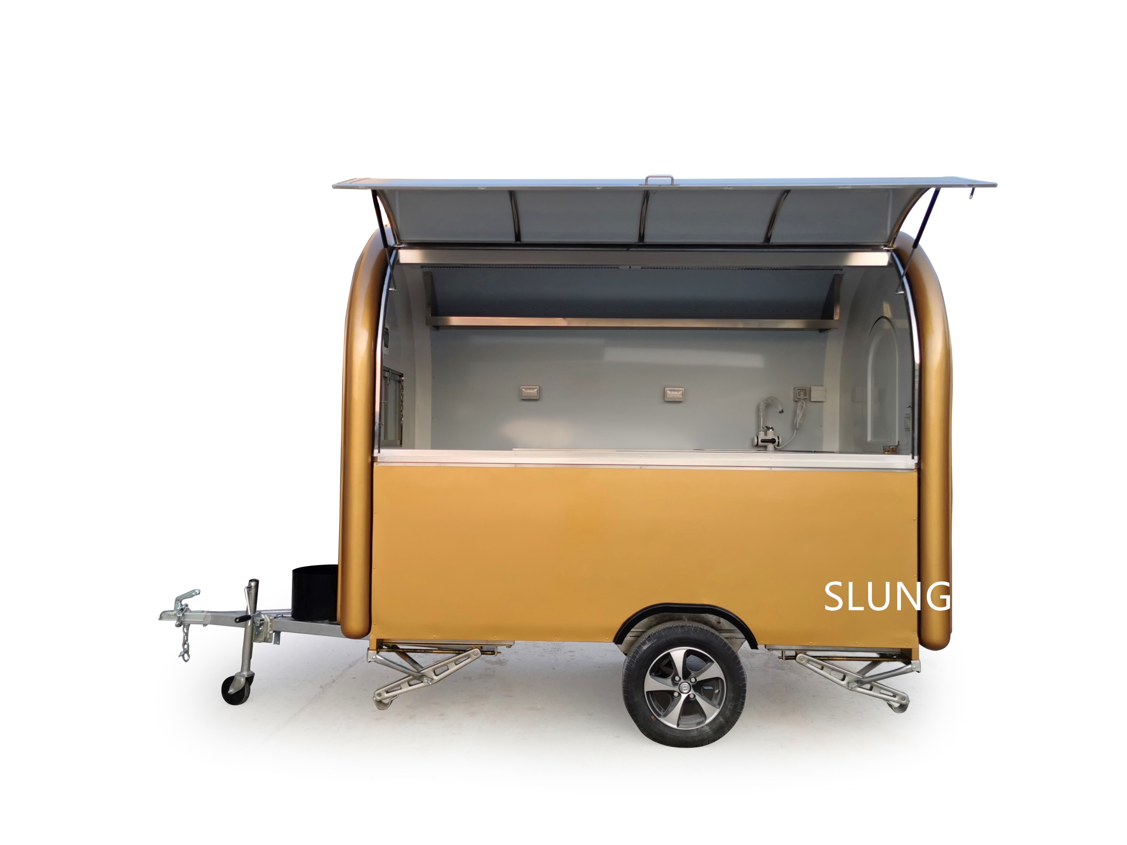 Europe most fashionable food trailer fast food truck with COC/CE shanghai silang FOOD CART